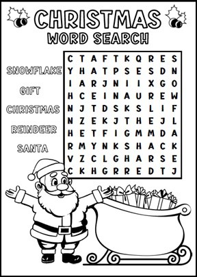 Sopa de letras de la navidad en inglãs para imprimir apuntes de inglãs
