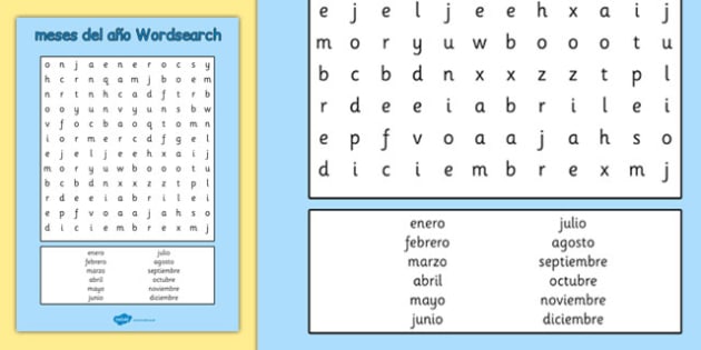 Sopa de letras para imprimir