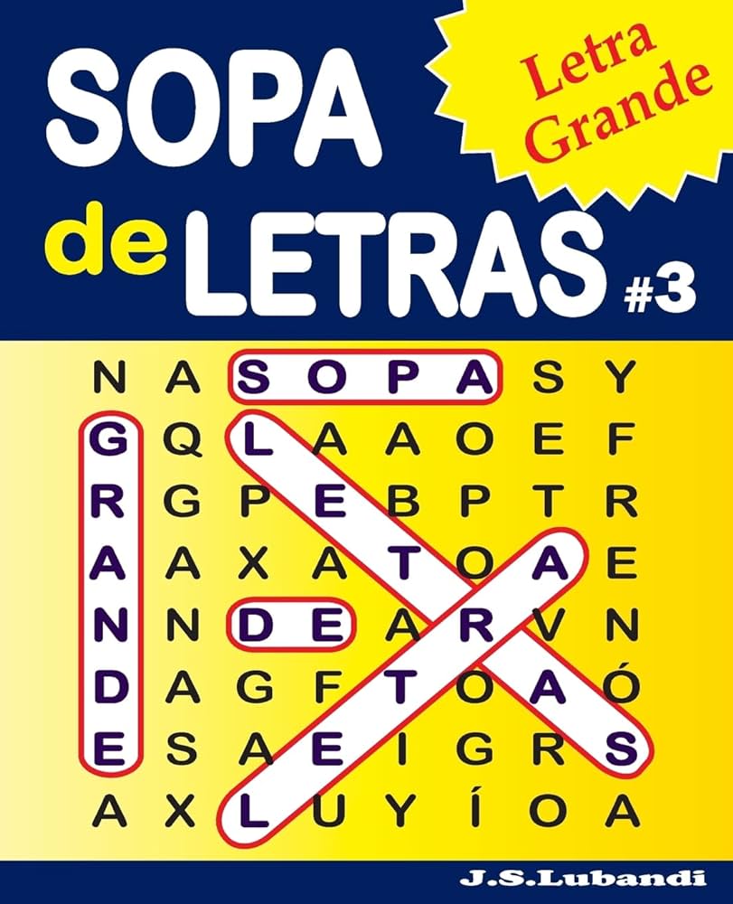 Sopa de letras letra grande volume spanish edition lubandi j s books