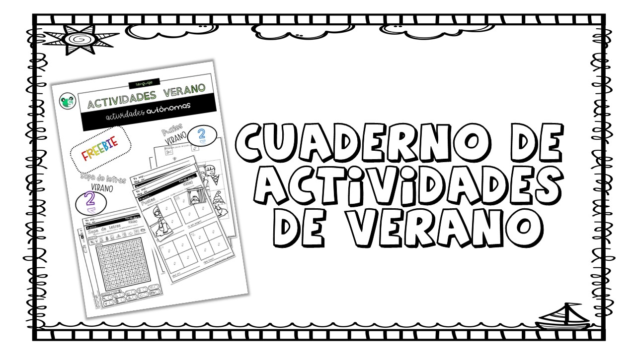 Cuadernito de divertidos pasatiempos y actividad para el verano