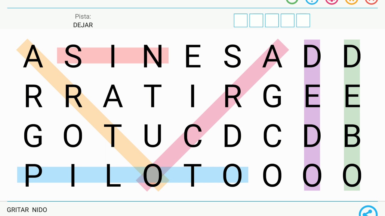 Sopa de letras espaãol