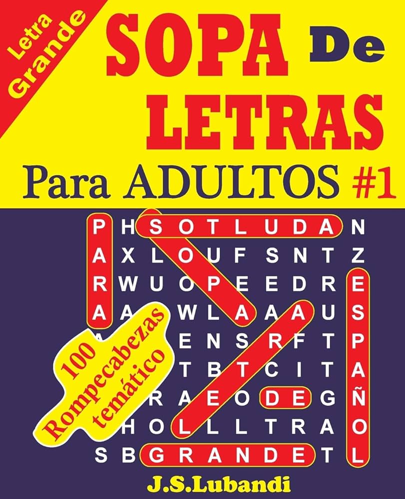 Sopa de letras para adultos spanish word search for adults spanish edition lubandi j s jaja media books