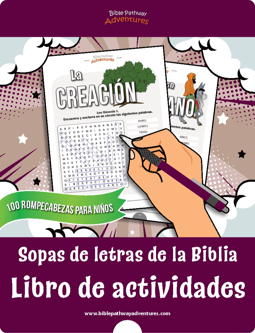 Sopas de letras de la biblia libro de actividades â bible pathway adventures