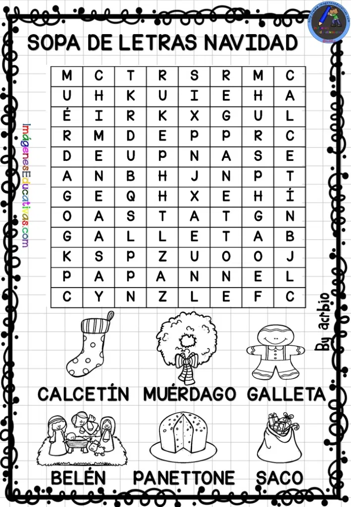 Sopa de letras especial navidad â imagenes educativas sopas de letras pa imprimir gratis sopa de letras letras pa imprimir gratis