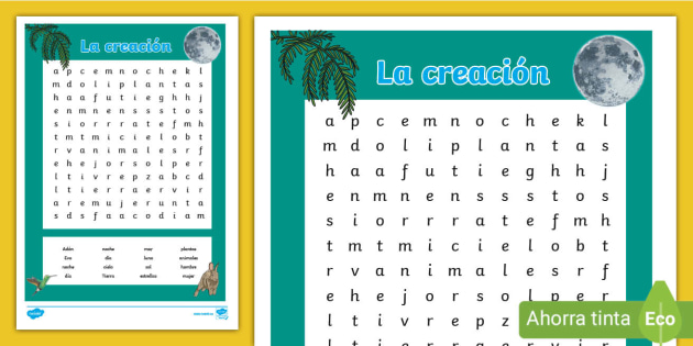 Sopa de letras la creaciãn