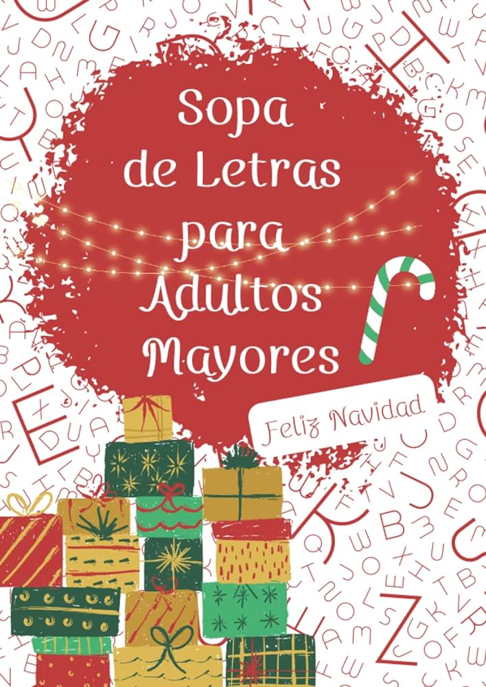 Sopa de letras para adultos mayores feliz navidad merry christmas pasatiempo divertido con letras grandes spanish edition creative dalt libros
