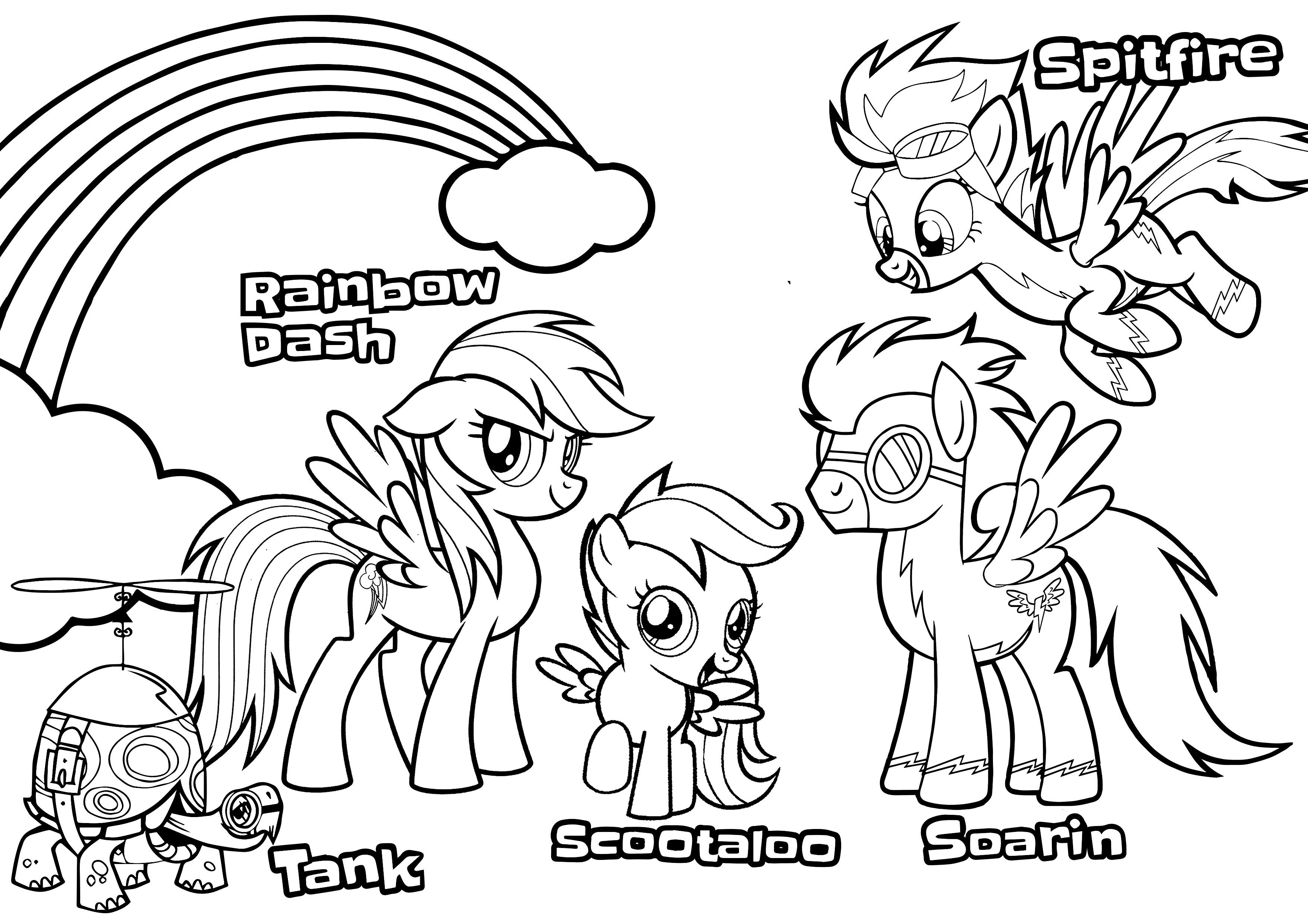 My little pony coloring page rainbow dash scootaloo soarin pegasus my little pony coloring rainbow dash coloring pages