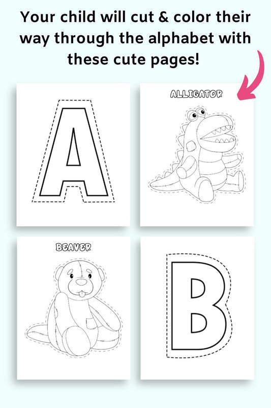 Farm themed letter sort coloring printables â the artisan life