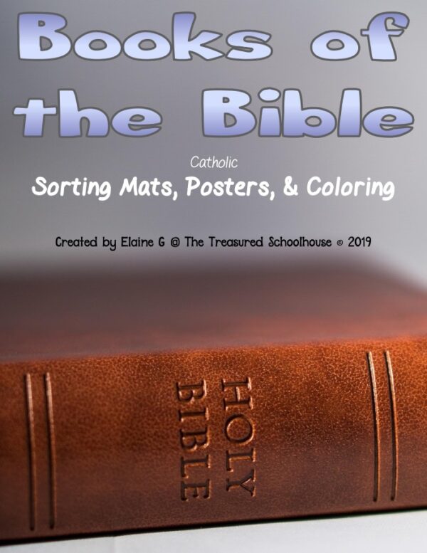 Books of the bible sort coloring and posters