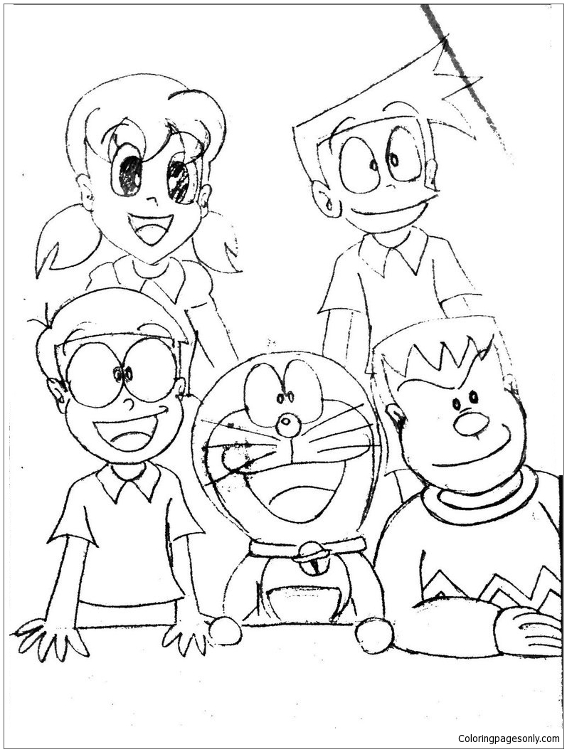 Doraemon and friends