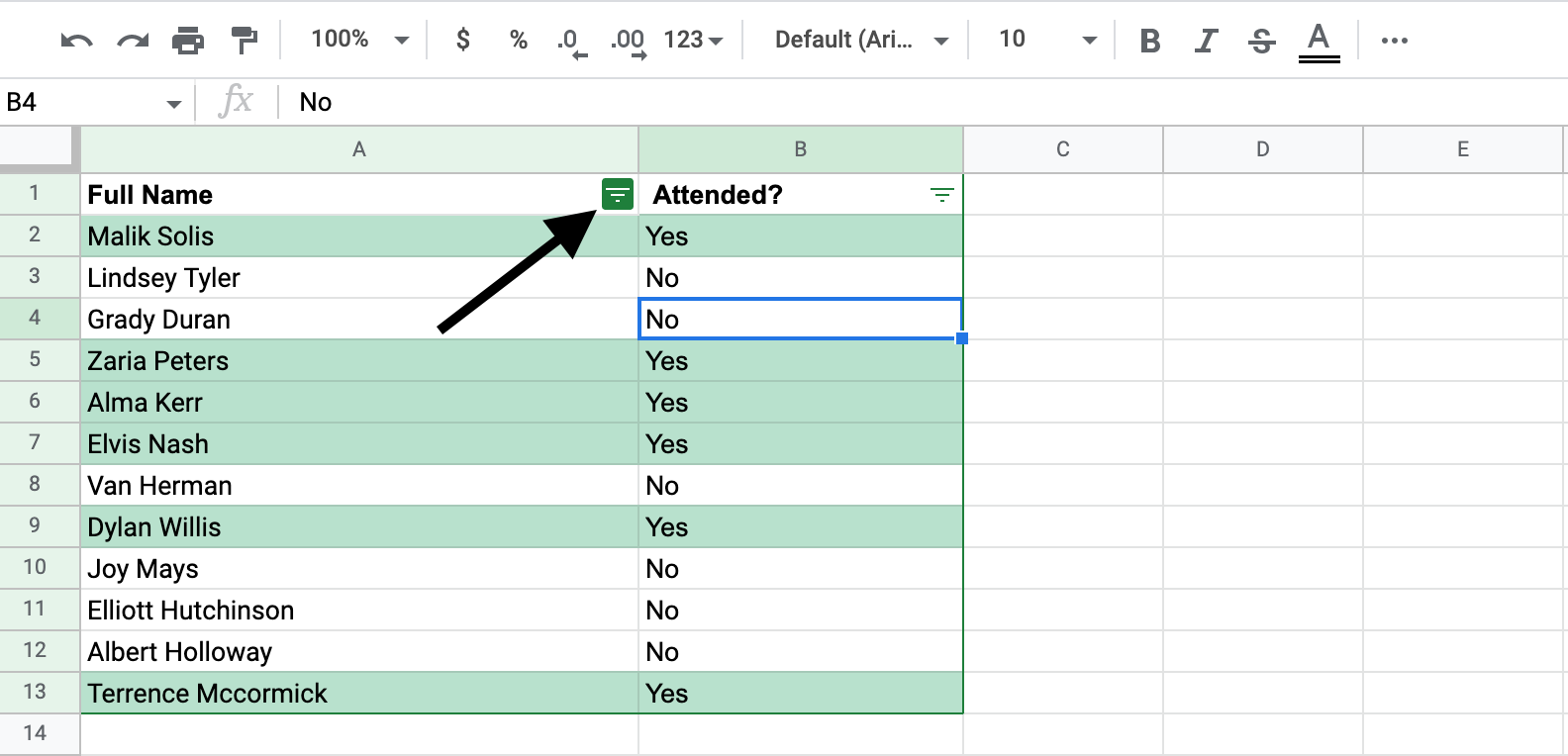 How to sort by color in google sheets best method