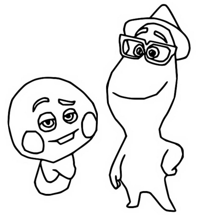 Coloring page soul the souls