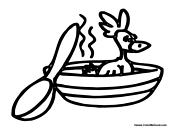 Soup coloring pages