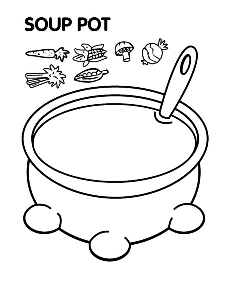 Printable coloring pages food coloring pages candy coloring pages vegetable soup