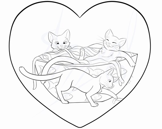Kitten noodle soup pdf file downloadable printable coloring