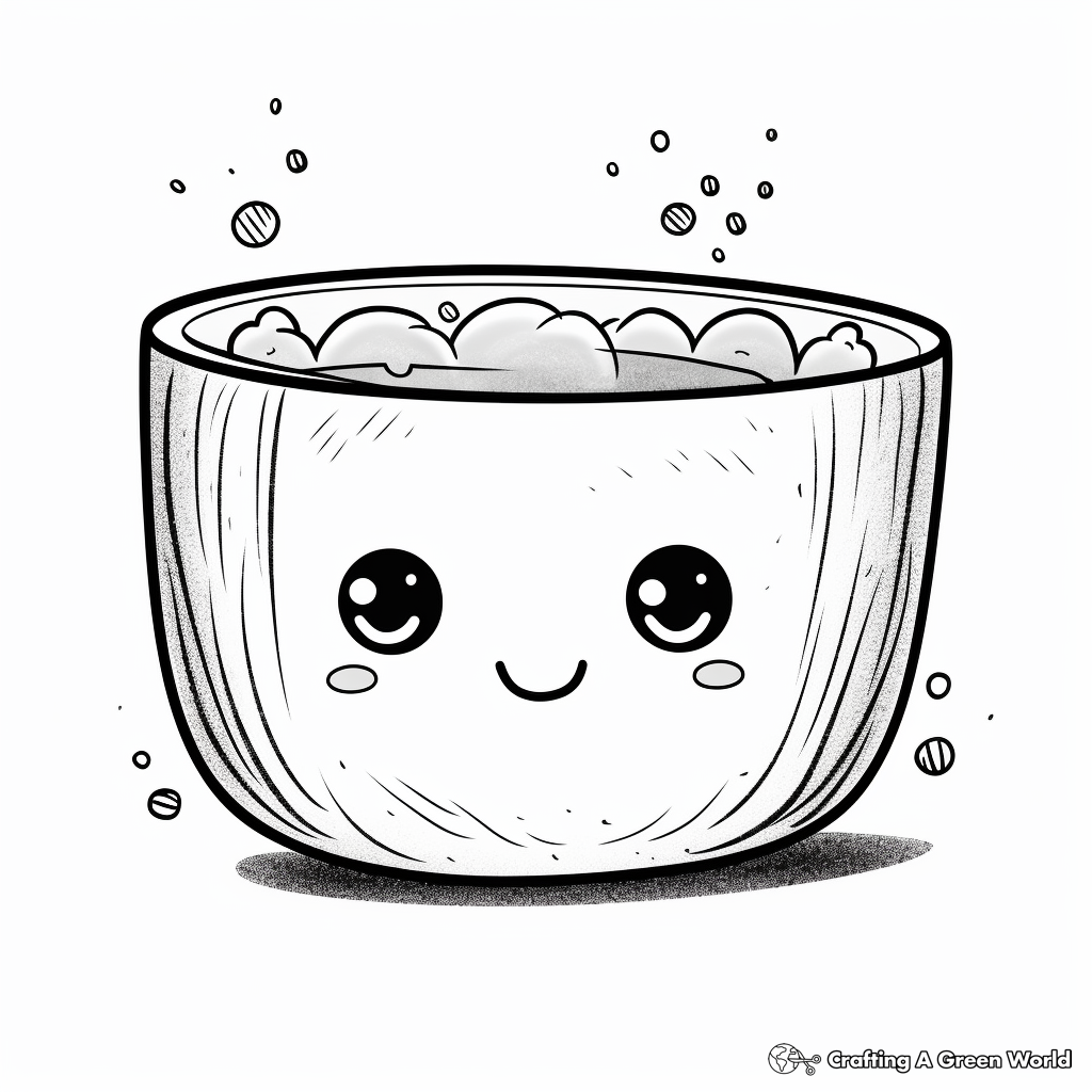 Cute food coloring pages