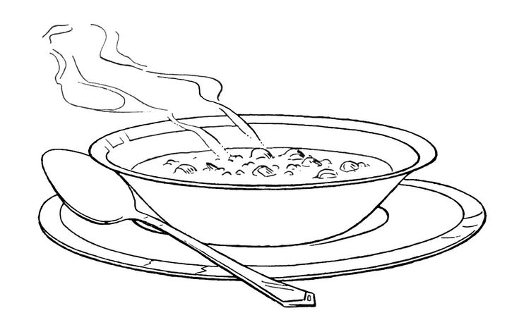 Chicken noodle â coloring pages vegetable soup food coloring pages