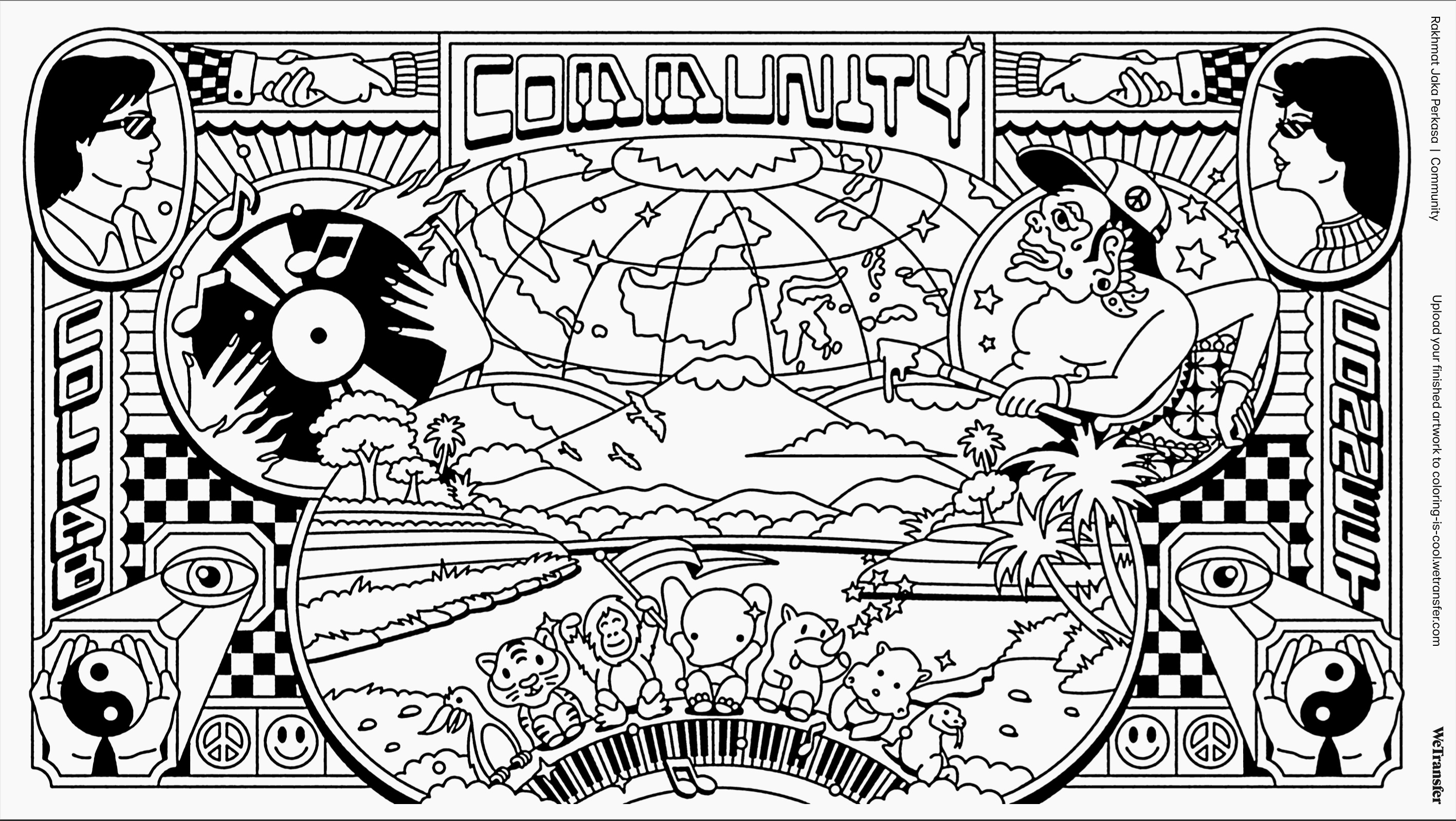 Wetransfer works of heart coloring book