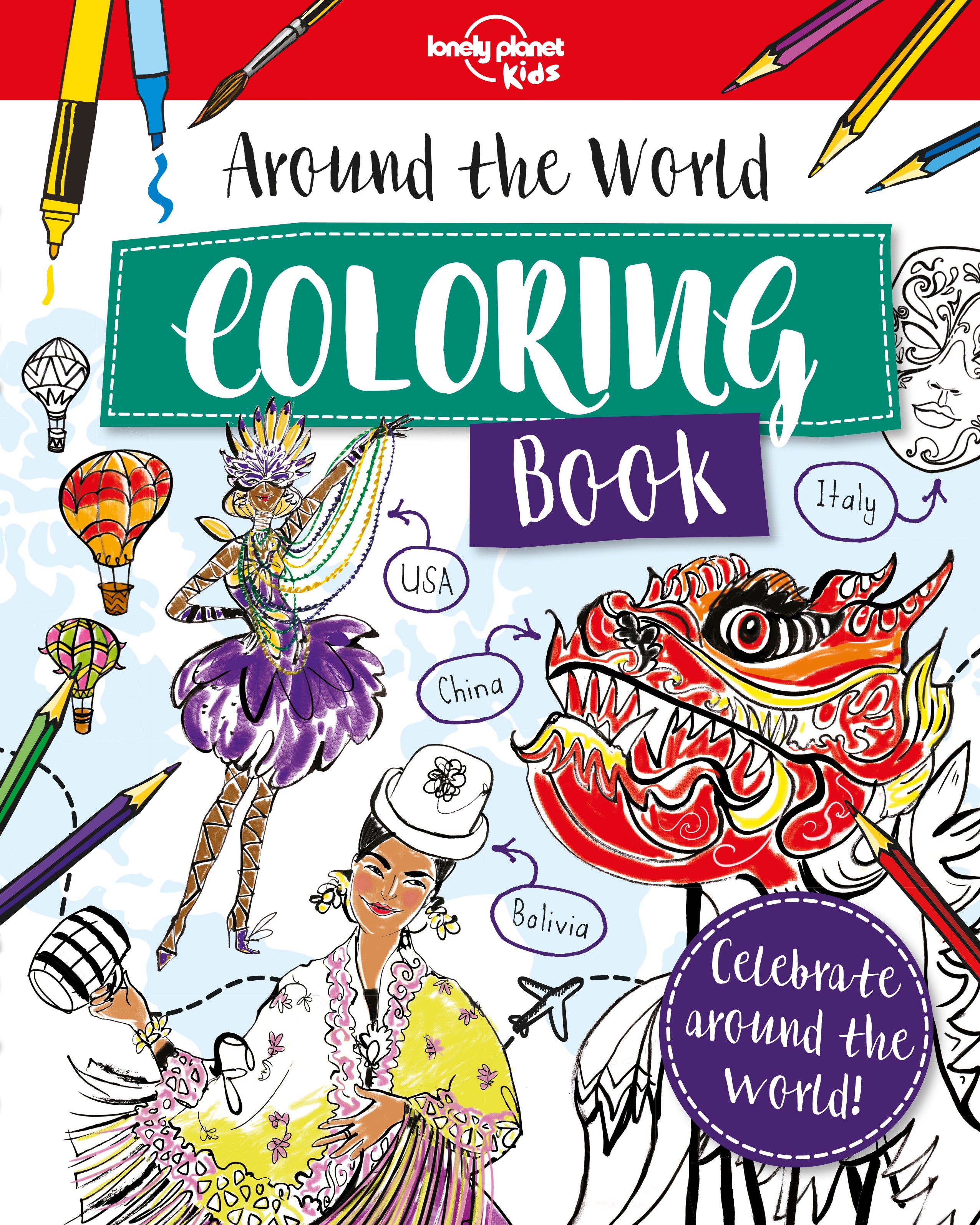 Around the world coloring book