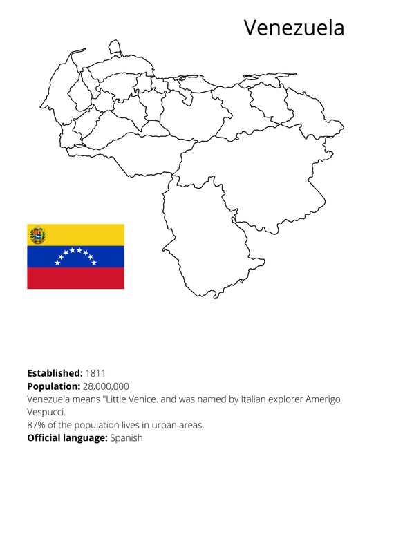 Coloring pages countries of south america instant download