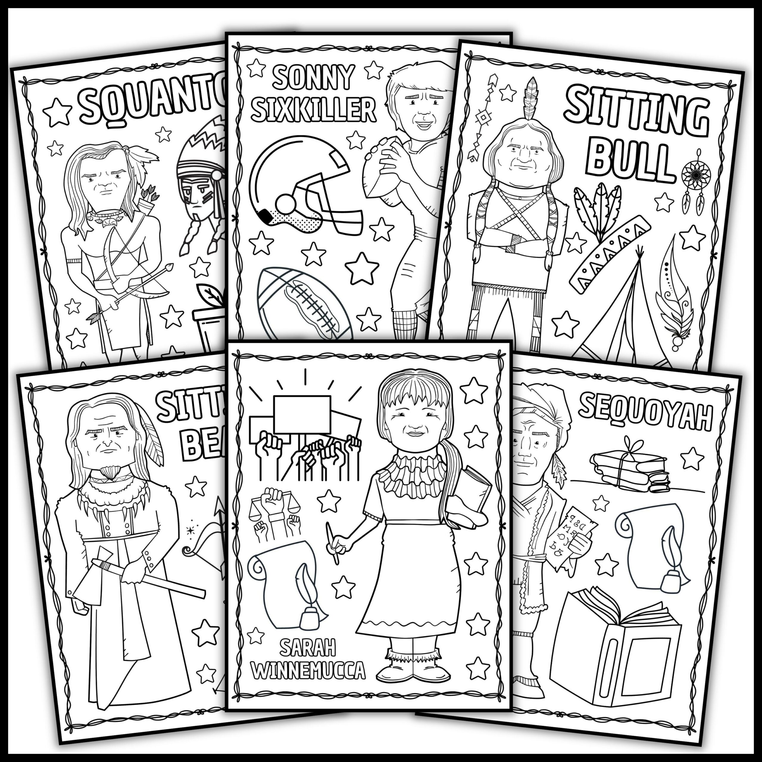 Native american heritage month coloring pages