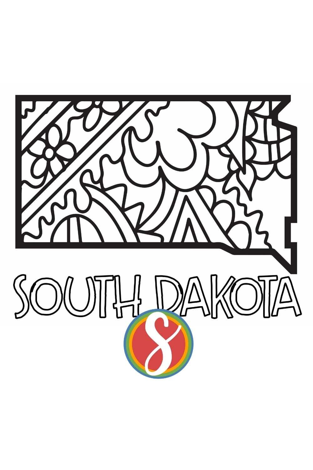 Free south dakota coloring pages â stevie doodles
