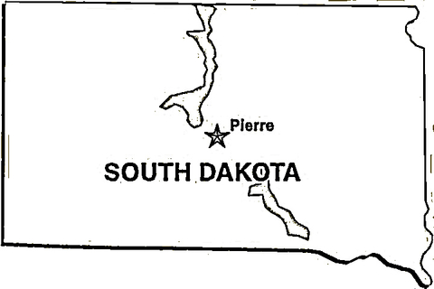 South dakota map coloring page free printable coloring pages