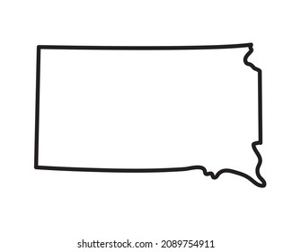 South dakota outline images stock photos d objects vectors