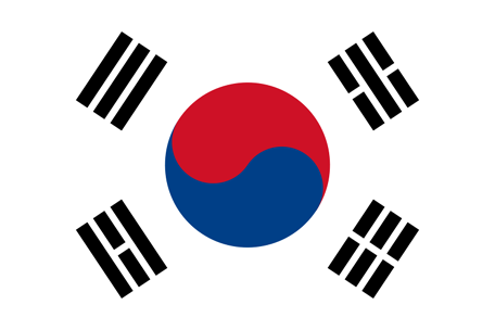 Coloring page for the flag of south korea