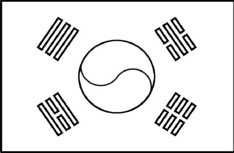 Korean flag louring pages