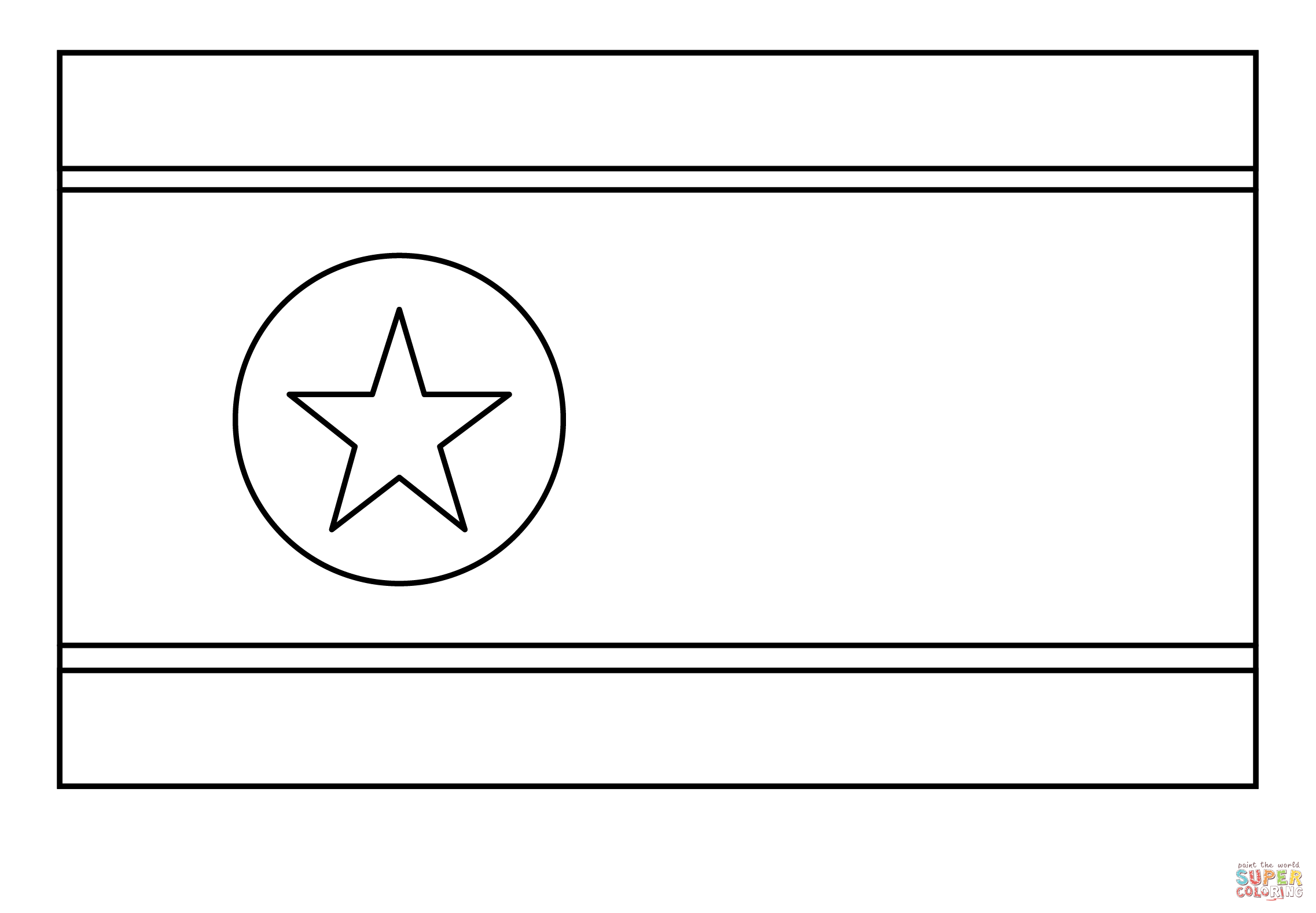 Flag of north korea emoji coloring page free printable coloring pages