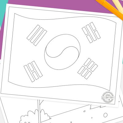 Easy south korean flag coloring pages kids activities blog