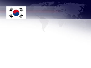 Free flag of south korea powerpoint template and google slides theme