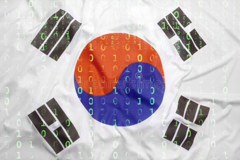 South korea flag stock photos