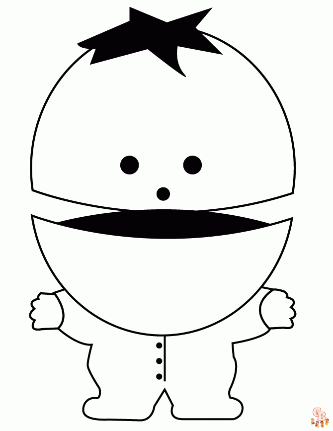 South park coloring pages free and easy to print sheets for kids