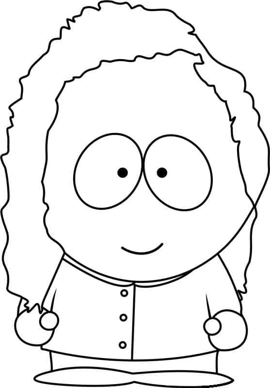 Bebe stevens from south park coloring page