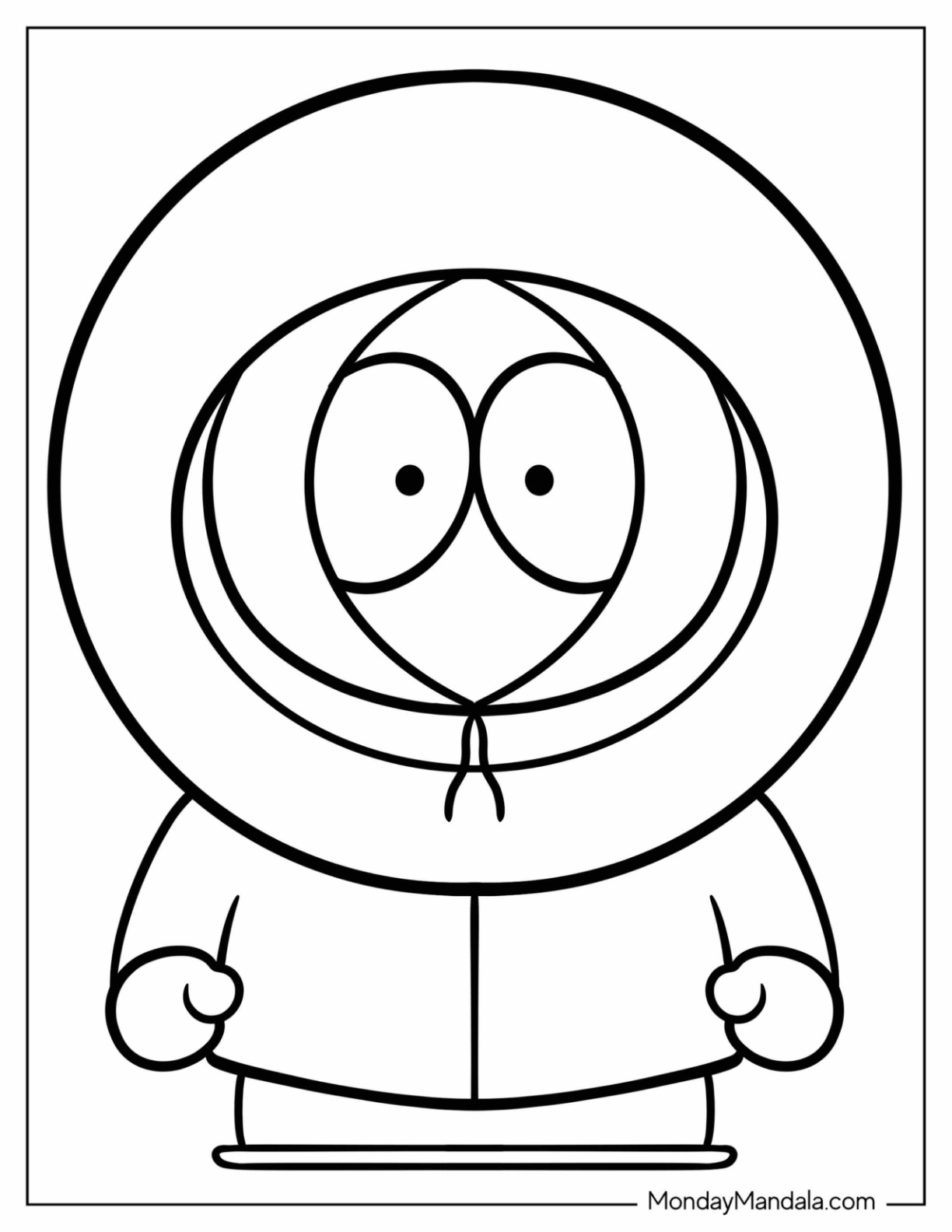 South park coloring pages free pdf printables