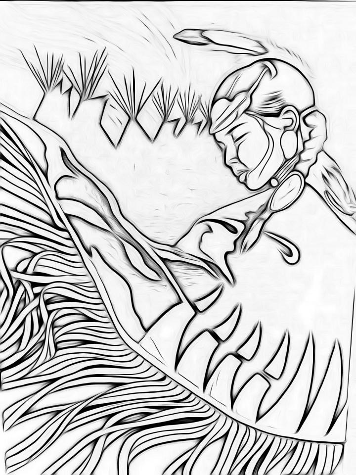 Native canadian coloring book