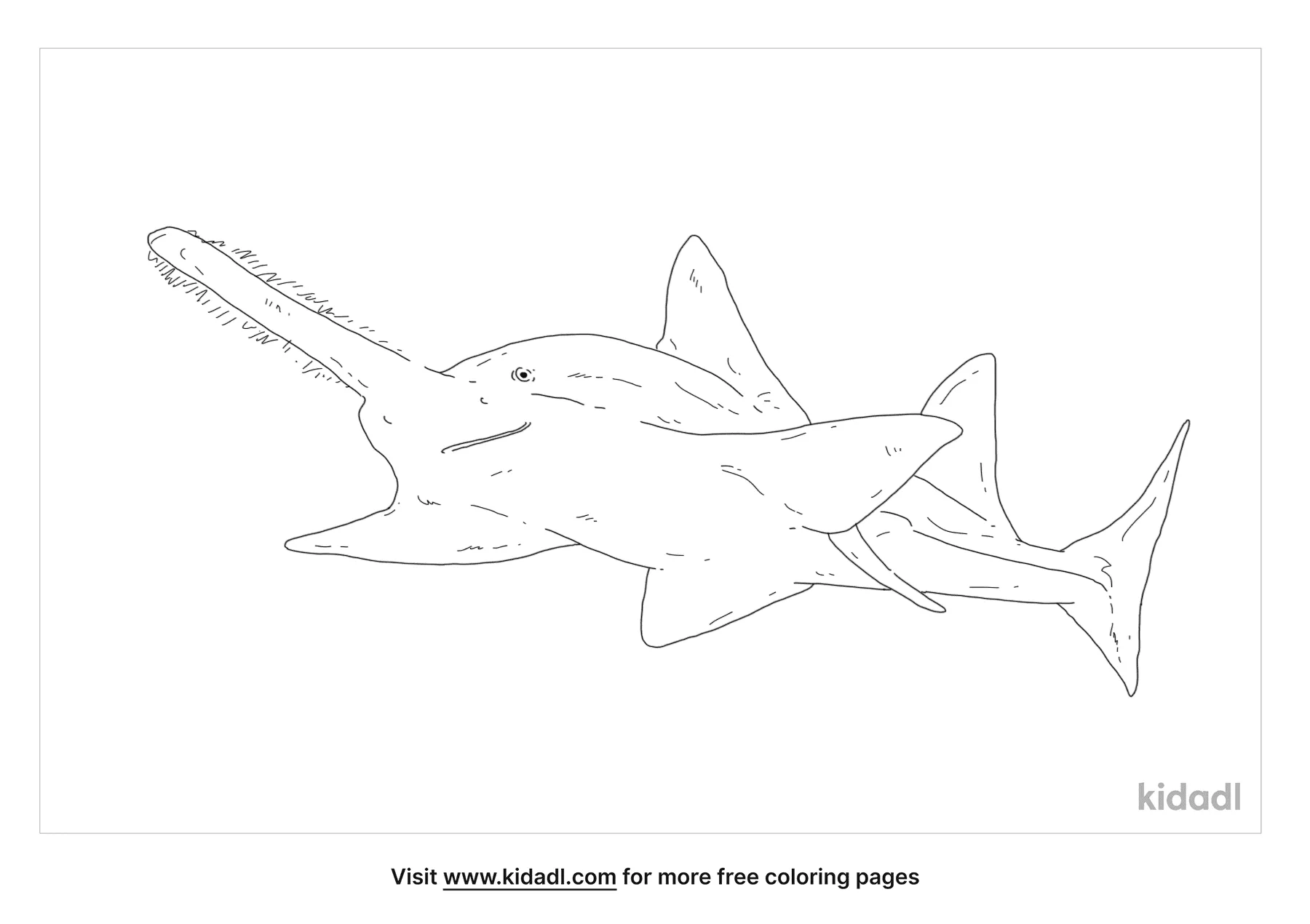 Free saw shark coloring page coloring page printables