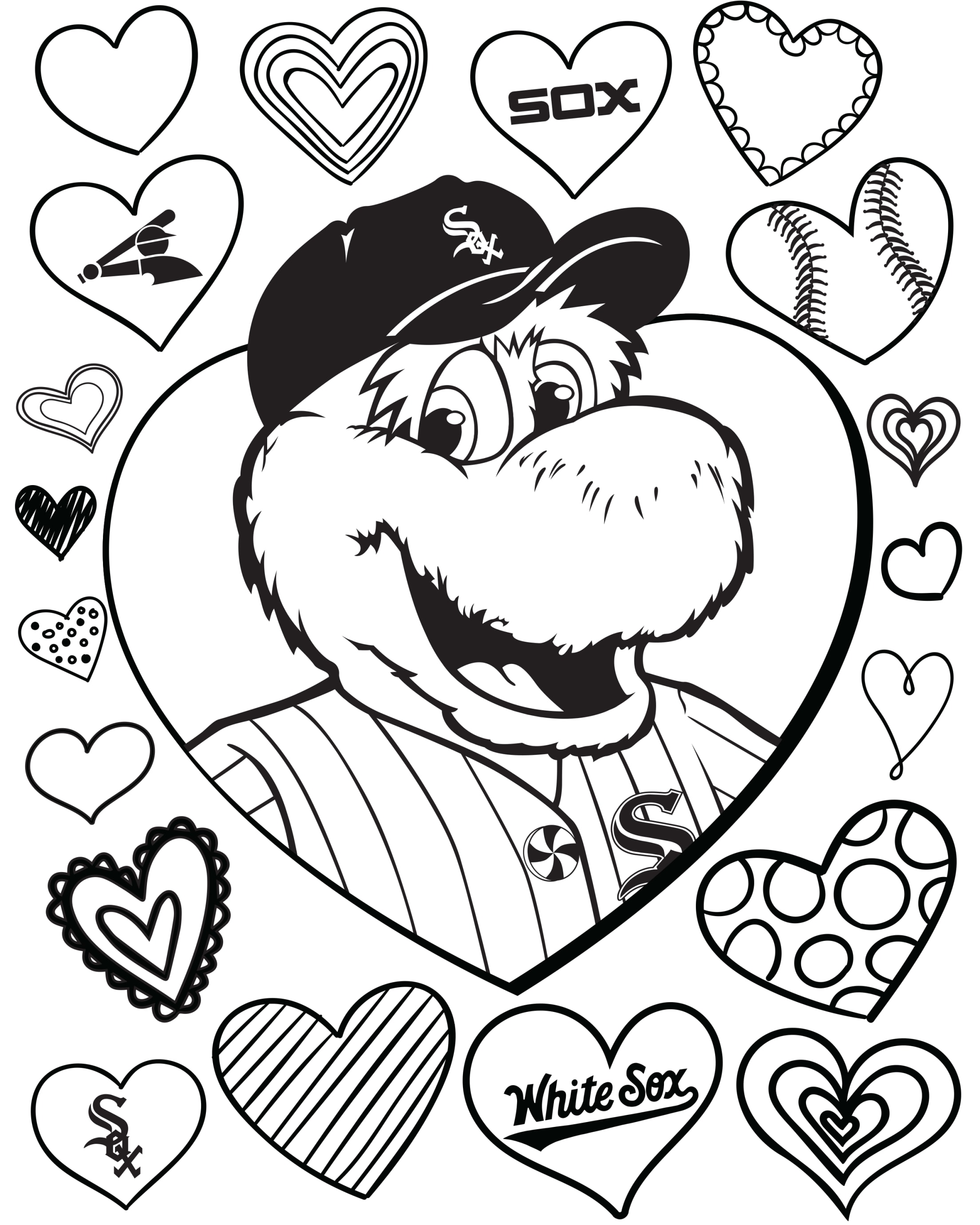 Printable kids worksheets chicago white sox