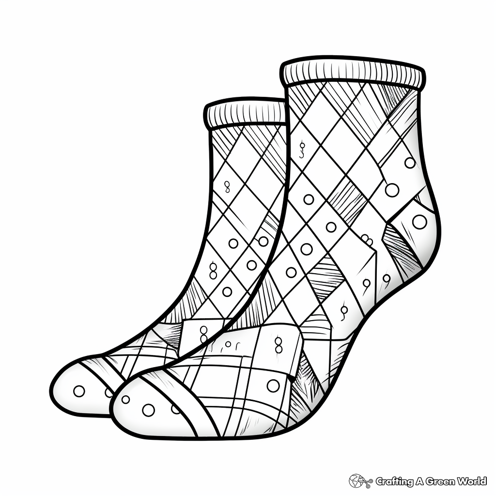 Socks coloring pages