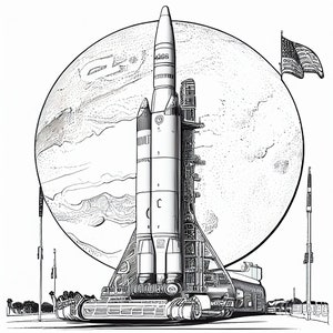 Nasa coloring page