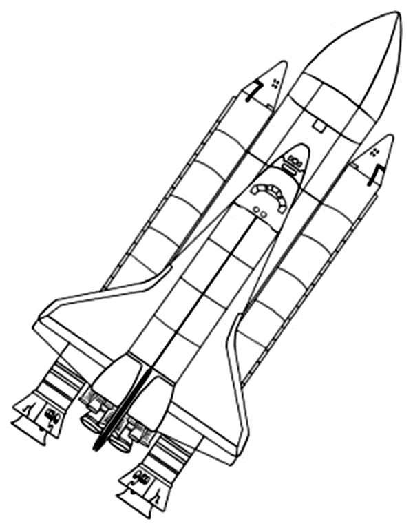 Coloring page spaceship transportation â printable coloring pages