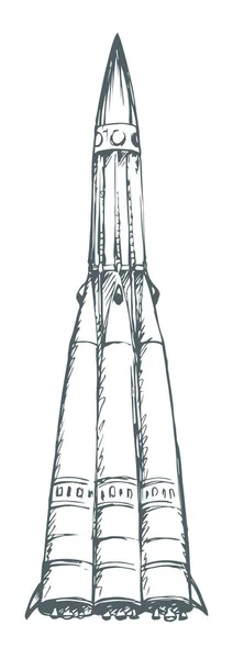 Rocket vector drawing stock vector by marinka