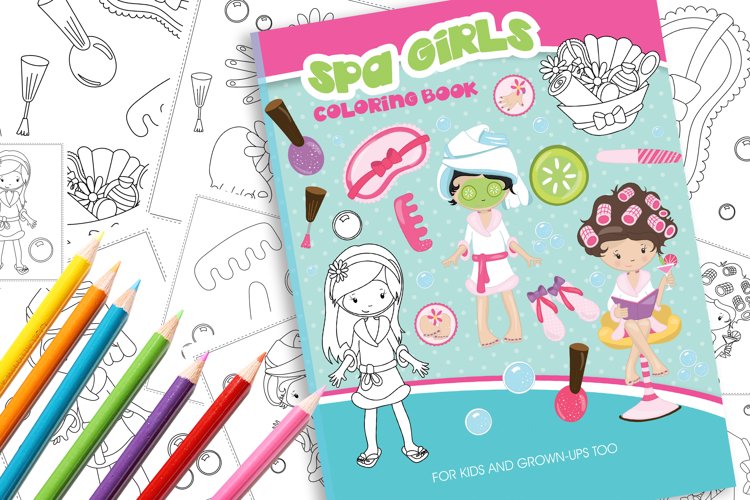 Spa day girls coloring book coloring pages colouring