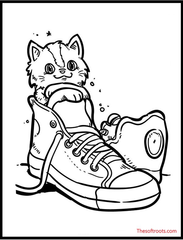Free cat coloring pages