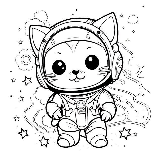 Cute coloring pages lets color in