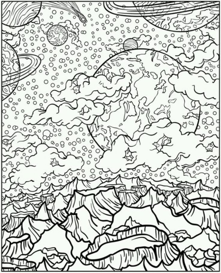 Printable coloring pages space coloring pages adult coloring pages coloring pages