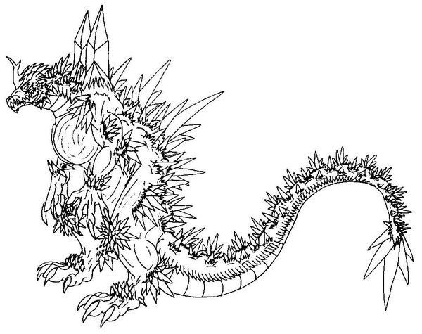 Spacegodzilla by scatha