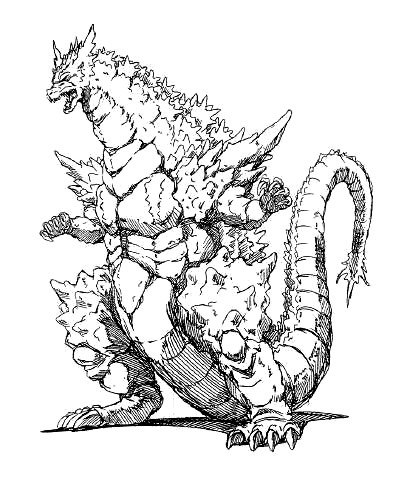 Astounding beyond belief â select godzilla concept art spacegodzilla